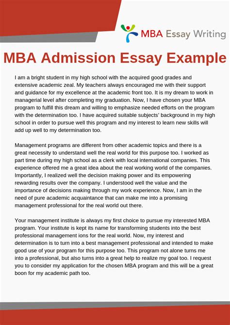 How To Write An Admission Essay For MBA